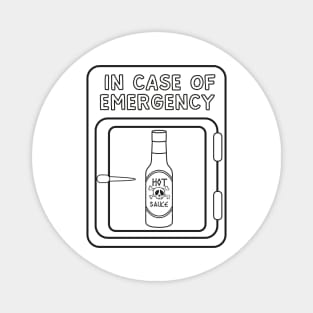 Emergency Hot Sauce Magnet